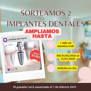 Sorteamos 2 implantes dentales, Clinica Martinez Navarro